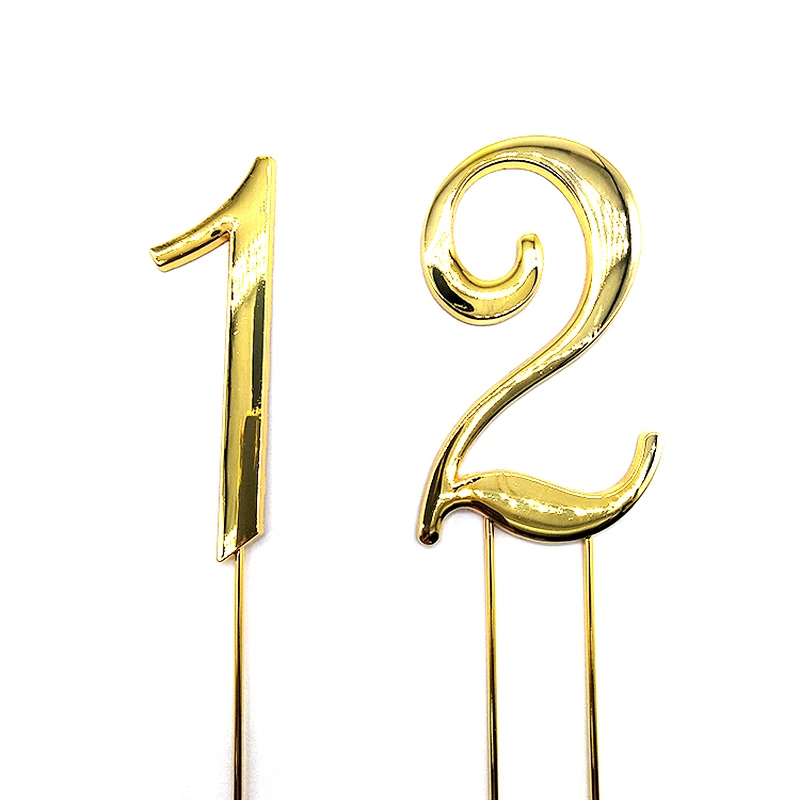 2020 New High Quality Metal Number Cake Topper For Party Decoration,Rhinestone Number Cake Topper,Cake Topper Birthday