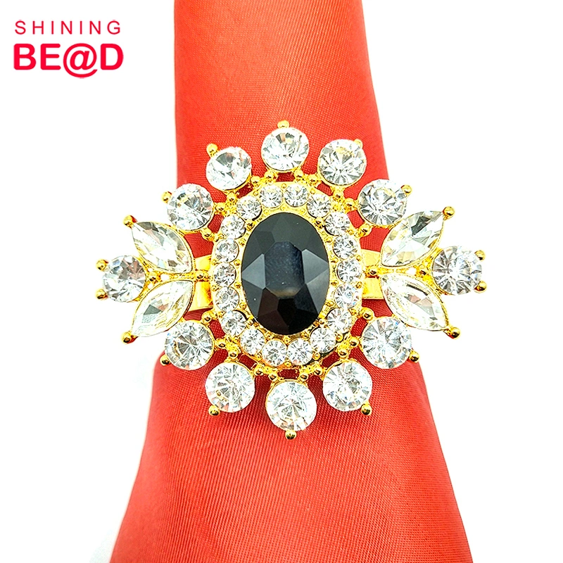 2021 New Horse Eye Shaped Rhinestone Napkin Ring For Table Decoration,Napkin Rings For Weddings,Colorful Rhinestone Napkin Ring