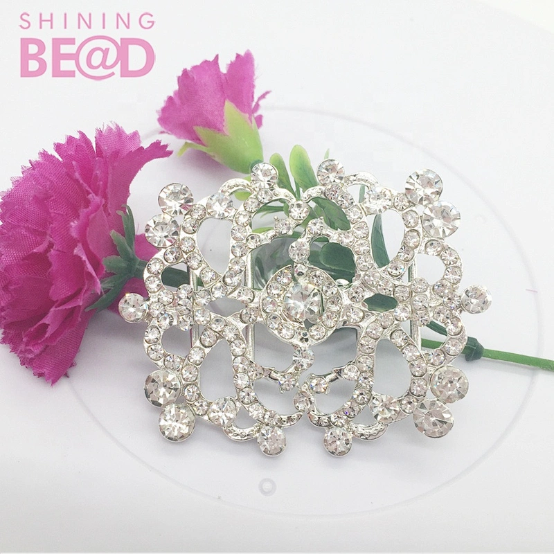 Sparkling diamante rhinestone clasp pair buckles,crystal closure buckles for wedding box