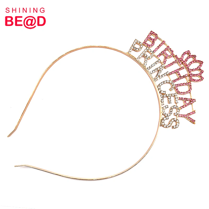 2020 New Crown Birthday Princess Rhinestone Headbands,Fashion Rhinestone Headband,Headband Rhinestone