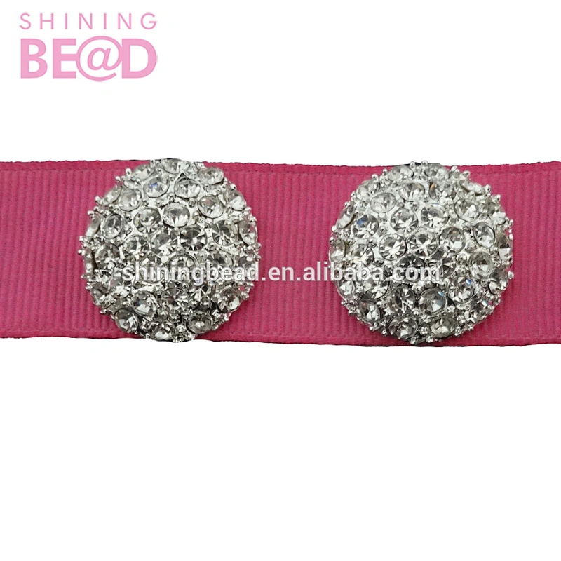fashion scottish round shiny rhinestone brooches for invitation ribbon card decor
