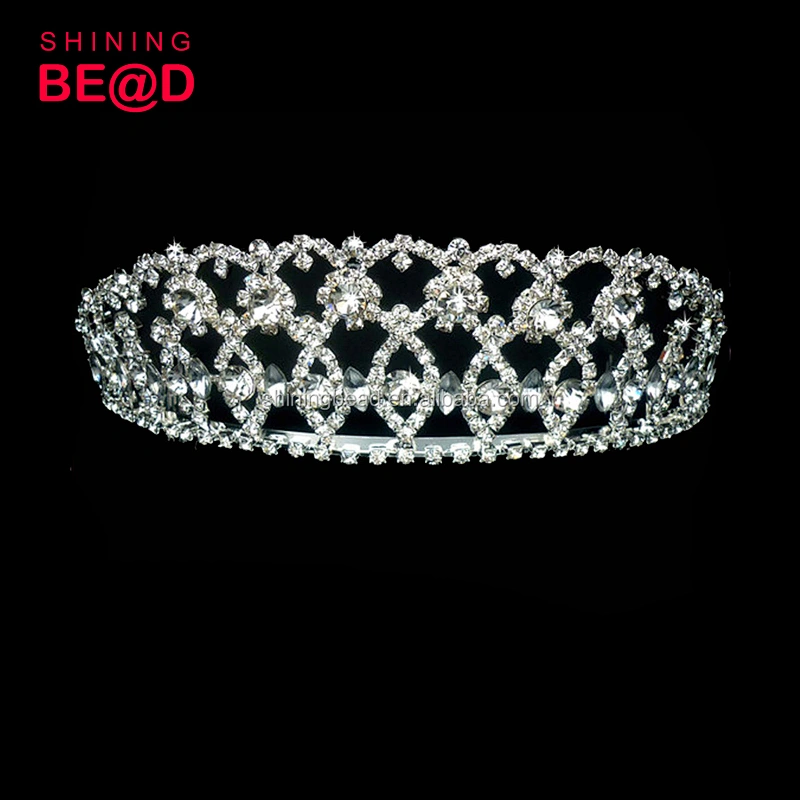 high quality rhinestone crown in tiara wedding headband