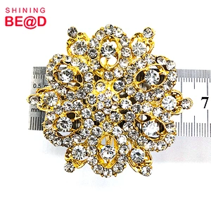 2020 Fashion Flower Shape Gold Plated Rhinestone Napkin Ring For Table Decoration,Napkin Rings For Weddings,Gold Napkin Rings