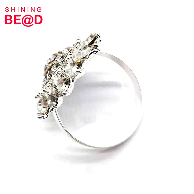 Hot Sale Fashion Silver Plated Crystal Rhinestone Napkin Ring For Wedding Table Decoration,Gold Rhinestone Napkin Rings