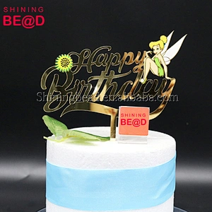 Cheap Good 3D Art Painting Acrylic Princess Birthday Cake Topper For Birthday Cake Stage Decoration
