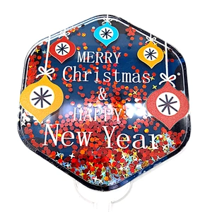 2021 New Product Merry Christmas & Happy New Year Acrylic Cake Topper For Party Decoration,Led Sign For Merry Christmas