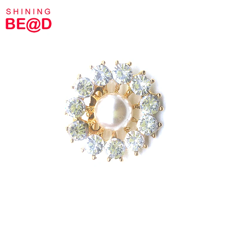 Wholesale Fashion Flower Shaped Pearl Rhinestone Brooch,Rhinestone Brooches For Wedding,Rhinestone Brooch Pins