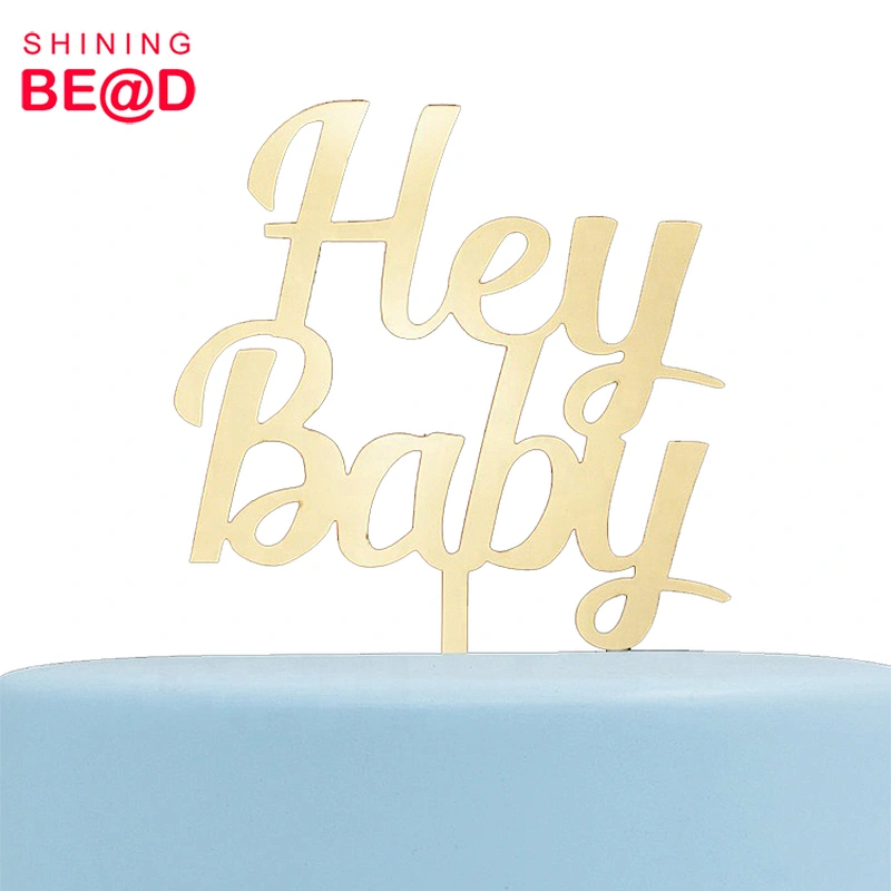 Wholesale Oh Baby Acrylic Cake Topper For Birthday Party Decoration,Welcome Baby Acrylic Cake Topper,Hey Baby Cake Topper