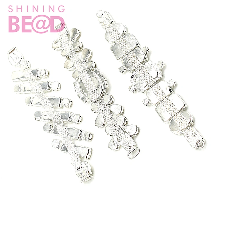 Diamante crystal rhinestone bikini connector buckle for swimwear chain
