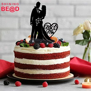 Funny Love Bride and Groom Wedding Cake Topper