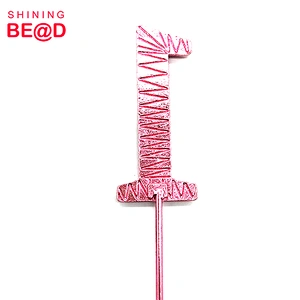 Newly Listed Pink Plating Number Rhinestone Cake Topper,Rhinestone Number Cake Topper,Cake Topper Numbers