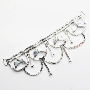Wholesale Exquisite Pendant Glass Rhinestone Bikini Connector