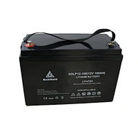 12V 100AH Lifepo4 Lithium Battery Pack Lithium Ion Battery Acid for RVs, Caravans, Motorhomes