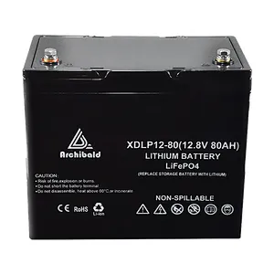 12V 80ah Lifepo4 Lithium Battery 3500+ Cycles for Electric Golf Buggy High Capacity Long Life