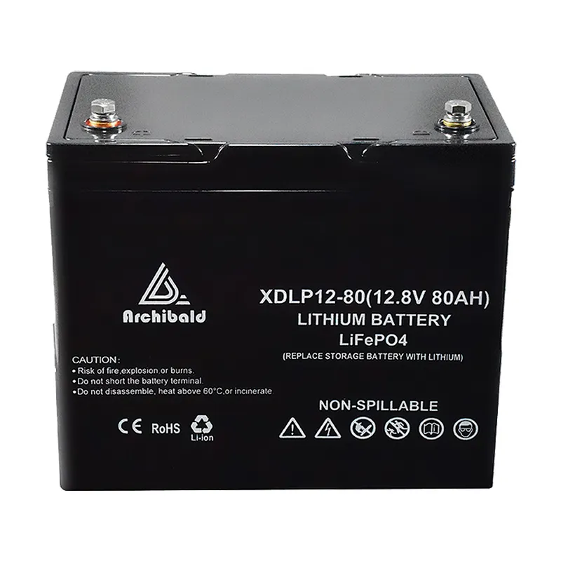 12V 80ah Lifepo4 Lithium Battery 3500+ Cycles for Electric Golf Buggy High Capacity Long Life