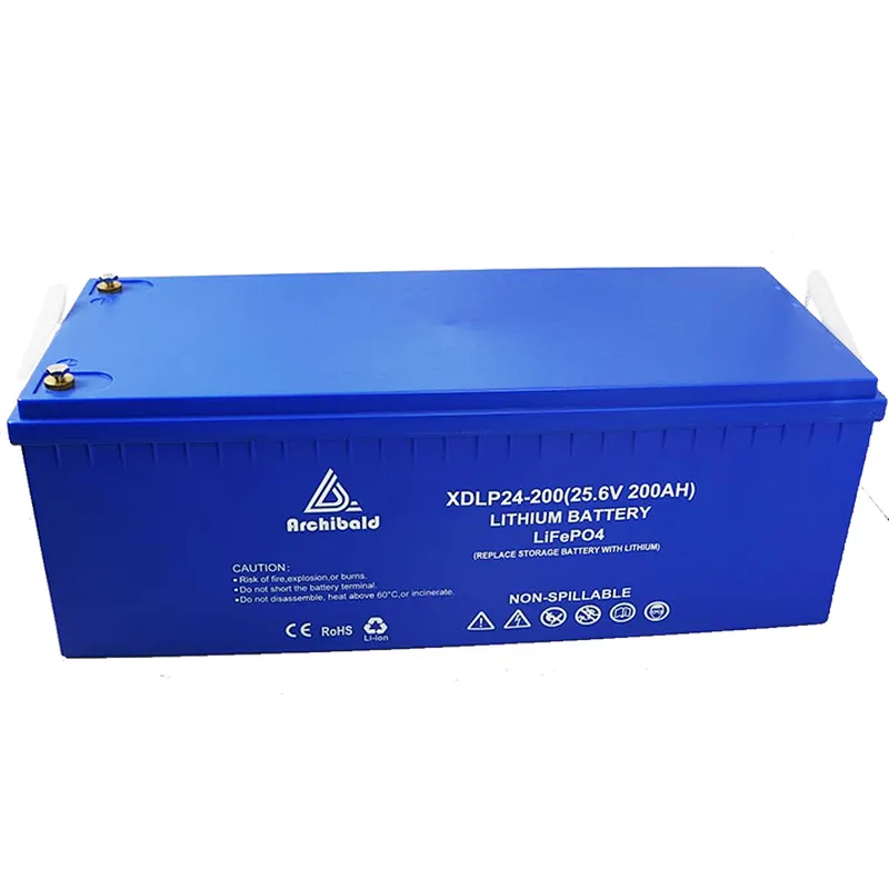 24V 200AH Lifepo4 Battery lithium ion battery solar charger for RV, Motorhomes, Caravans, solar trailer, residential solar off grid