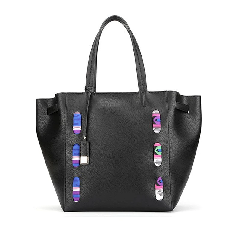 #6557 Myanmar own factory Tariff Free latest fashion design custom black PU leather ladies hand bags luxury handbags for women