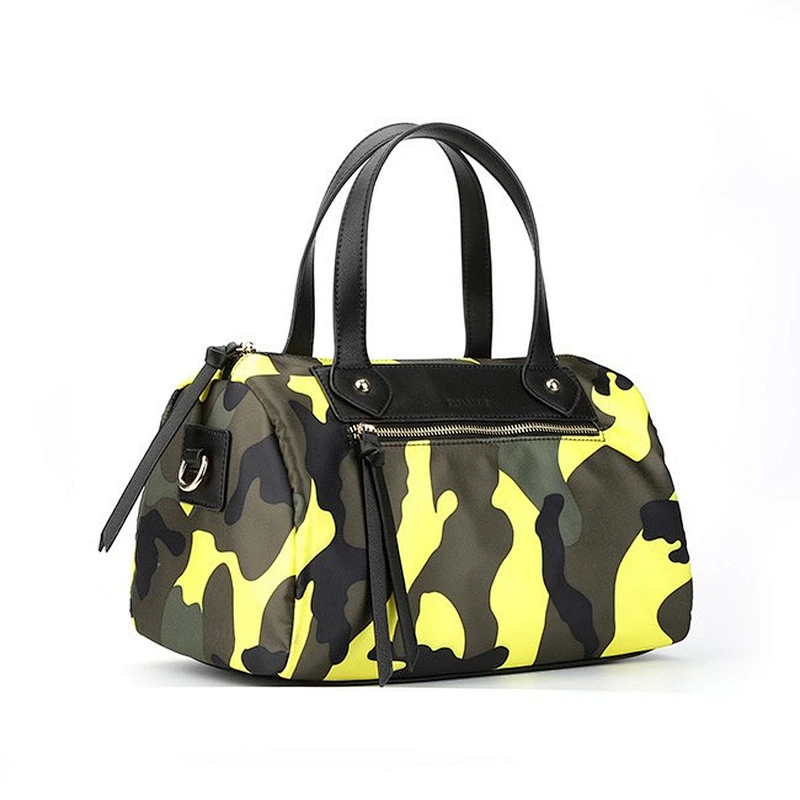 6567- Factory wholesale colorful lady camouflage handbag nylon bag