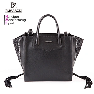 5195-2018 Manufacturer Paparazzi PU leather french handbags shoulder bag big size for ladies