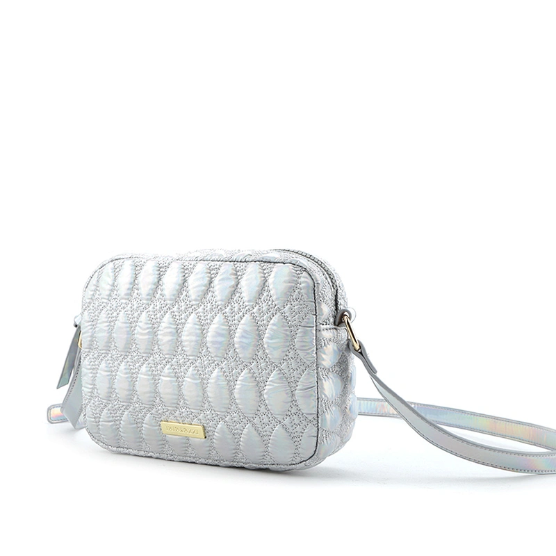 #10375 2020 new trend wholesale high quality sustainable satin handbag lady quilted shoulder bag