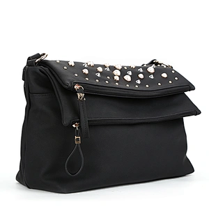 7449-Acrylic collection studs two compartments new PU material hobo bags