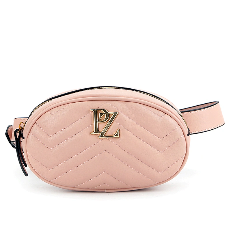 Paparazzi 2018 spring design quilted waist bag NO. 8485 wholesale PU ladies fancy small bag