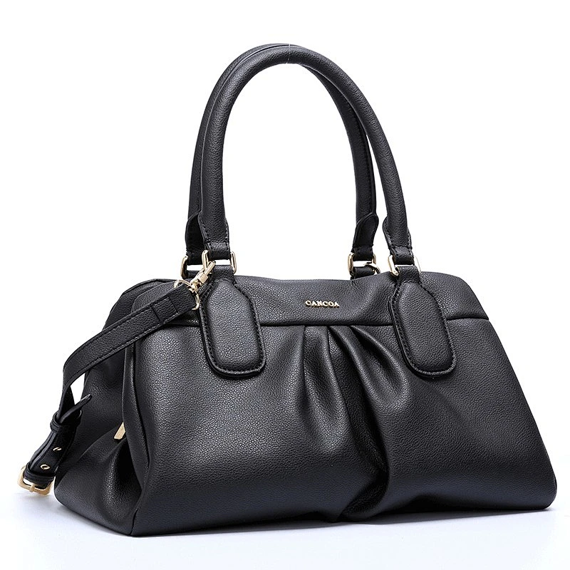 CC1039- Guangzhou SGS Factory Lady Handbag High-Quality Polyurethane Structured Shoulder Bag