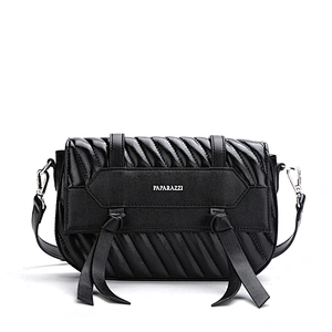 #10347 2019 Paparazzi hot selling high quality pleated cotton leather design lady handbag pu leather fashion women shoulder bag