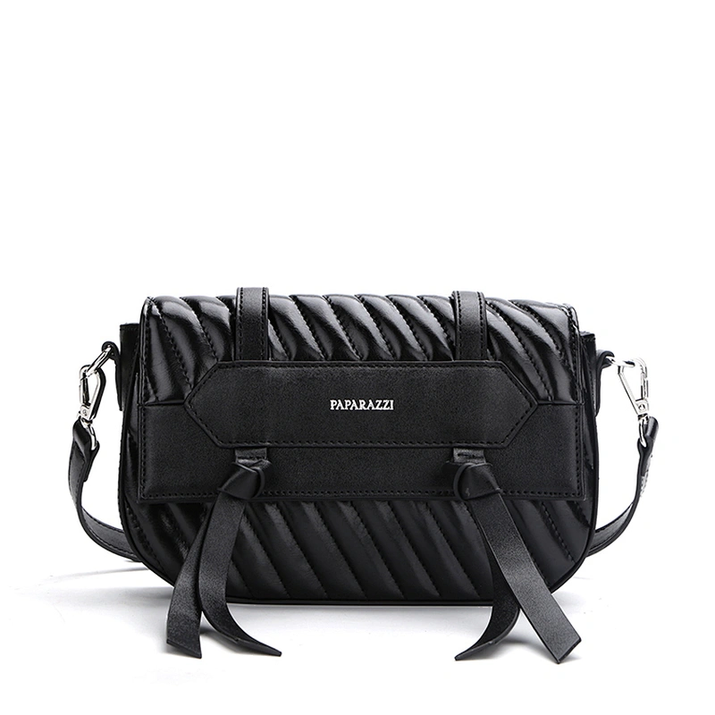 #10347 2019 Paparazzi hot selling high quality pleated cotton leather design lady handbag pu leather fashion women shoulder bag
