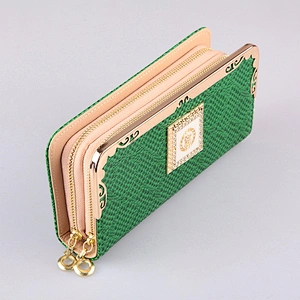 4533 Green Patent PU Wallets Elegant Women Purse and bags