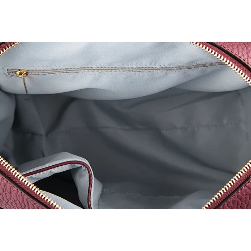 4473-Paparazzi leather newly design fashion ladies zipper decorated bowling handbags