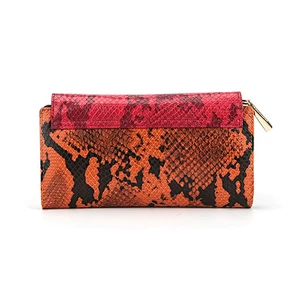 6541-2019 spring & summer style new designs multi-color snake clutch wallets Guangzhou manufacturer