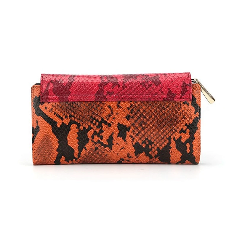 6541-2019 spring & summer style new designs multi-color snake clutch wallets Guangzhou manufacturer