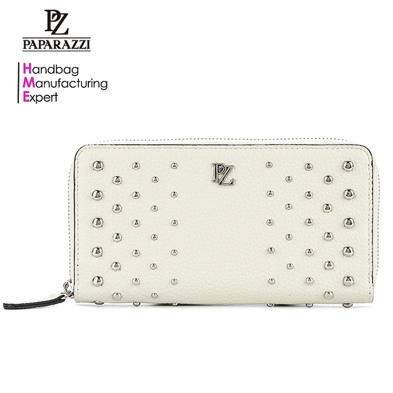 7024 High Quality Low End Price Fashion Wallet Wholesale Women Faux Leather Zip Around Wallets