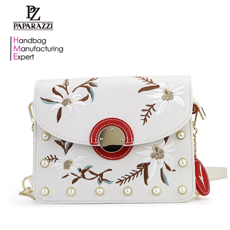 7383 Classical embroidery style Italian wholesale purse ladies luxury crossbody bag bolsas femeninas