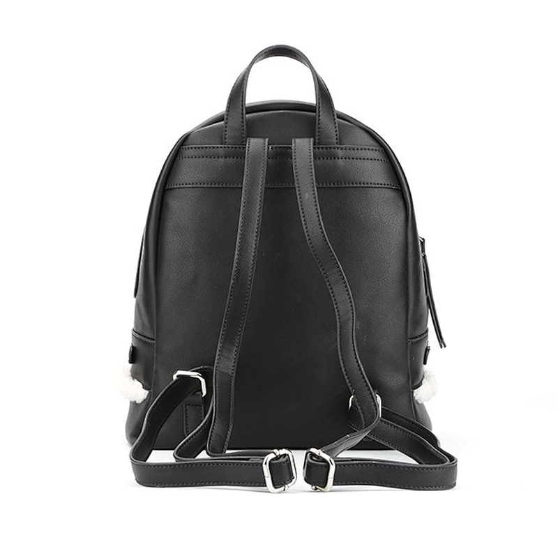 6563 - 2017 Paparazzi Latest Autumn Winter ladies black backpack trend school bagpack fashion unique style