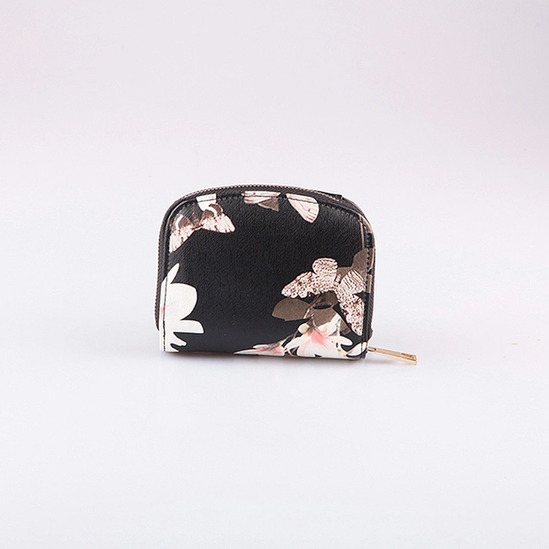 4530-2016 Newest wholesale PU leather women wallets with printing Guangzhou China manufacturer