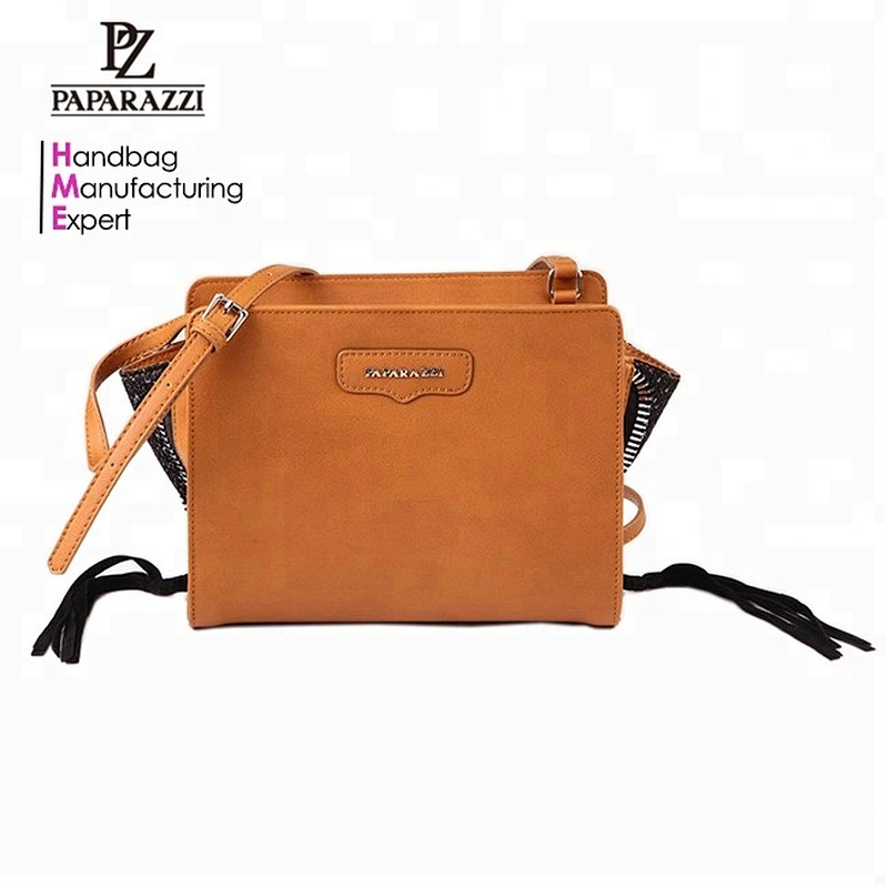 5197-Fashion Bolso de cuero made in Myanmar manufacturer high quality ladies suede leather handbags