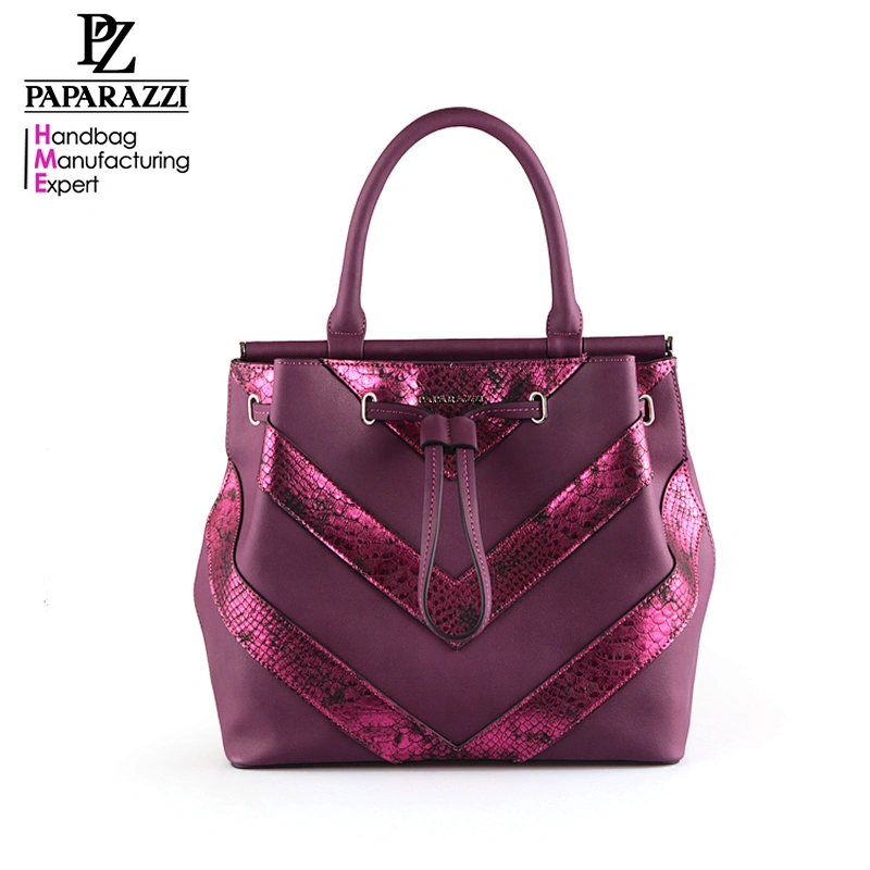 5022- New designer  tubular handle suede leather drawstring bag waterproof