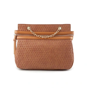 #10353 New arrival fancy design 2020SS wholesale faux woven PU leather women hand bag brand