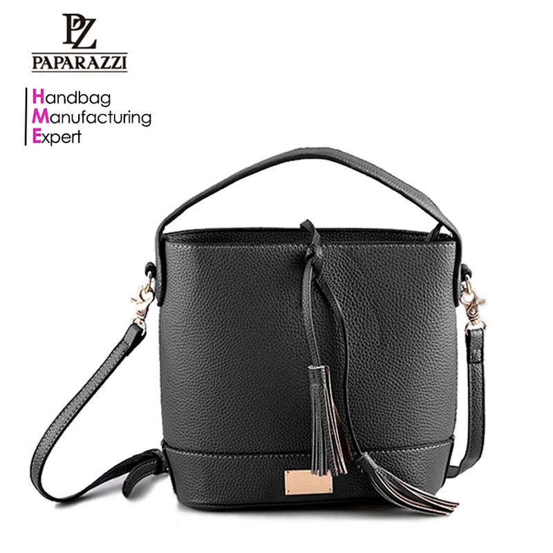 5327-2018 Best selling urban women pebble grain faux leather high end fashion ladies bucket bags