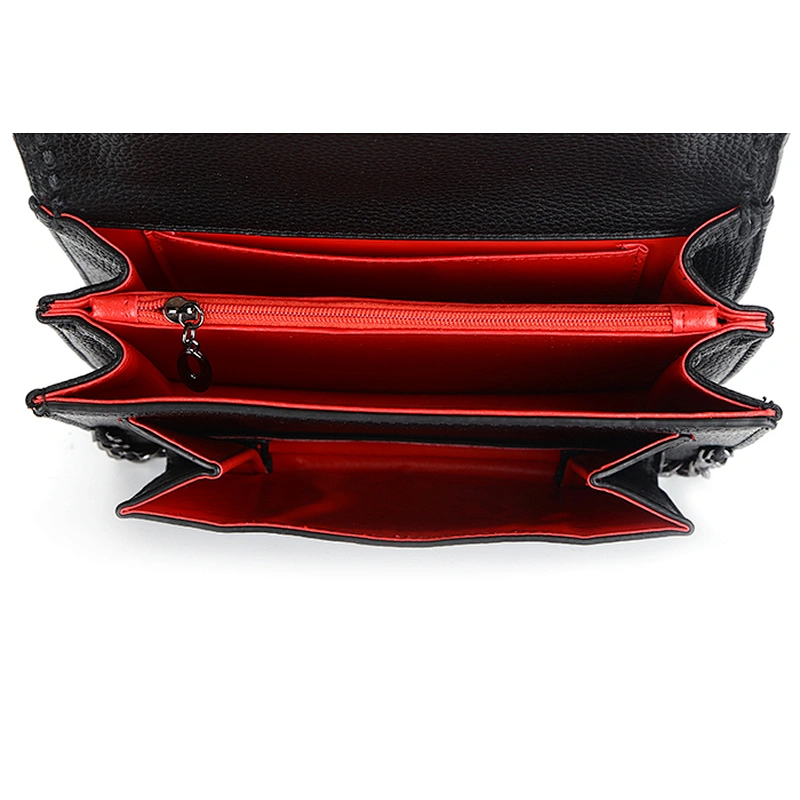 8478-new coming 2018 trendy elegant stylish PU leather long chain purse for women