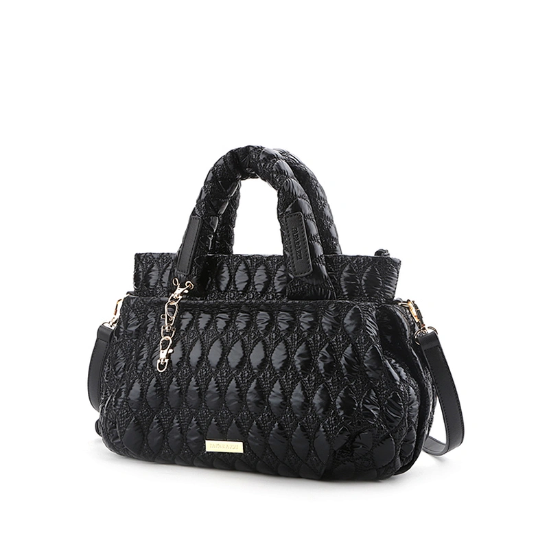 #10374 Wholesale high quality Myanmar free tariff made soft woman fashion quilted satin bag for 2020SS