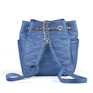6975- PAPARAZZI fashion handbag drawstring quilted backpack woman