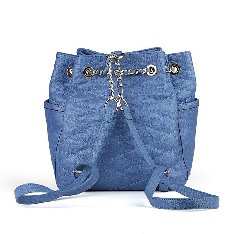 6975- PAPARAZZI fashion handbag drawstring quilted backpack woman