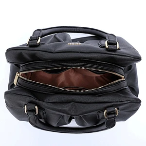 CC1039- Guangzhou SGS Factory Lady Handbag High-Quality Polyurethane Structured Shoulder Bag