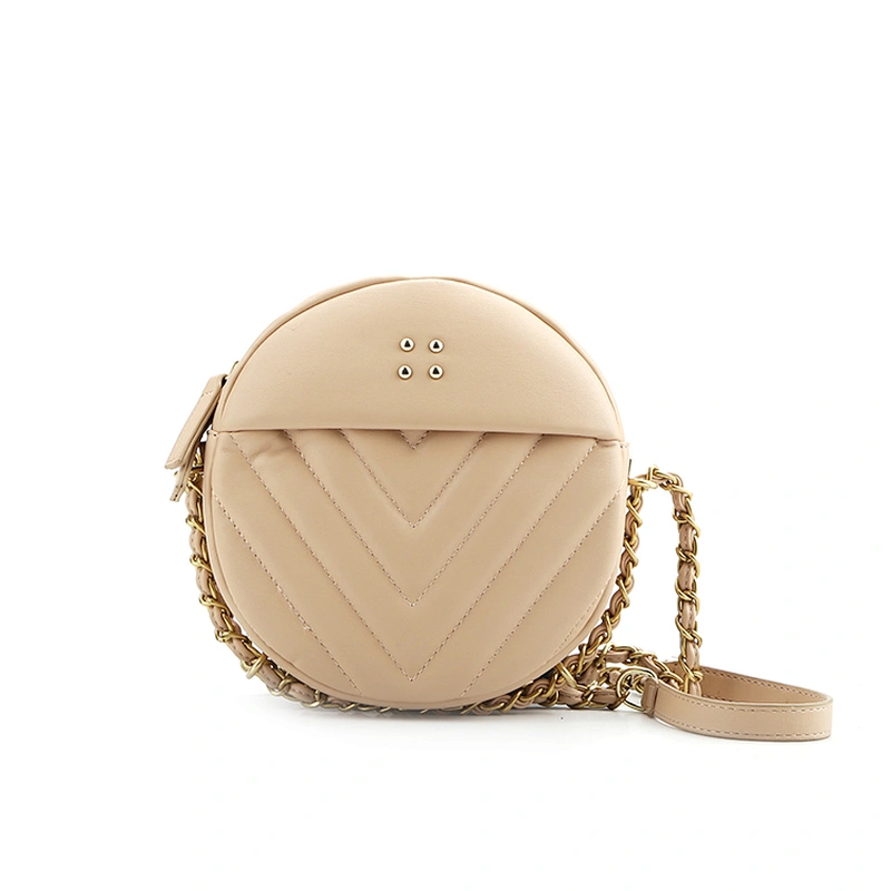 #9038 Quilted design round shape fashion free custom crossbody bags women bags 2019 trendy