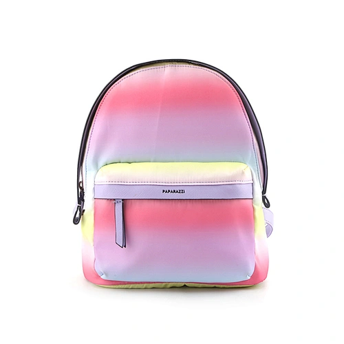 #10383 2020SS Wholesale Paparazzi brand free tariff made in Myanmar nylon lightweight travel backpack colorful