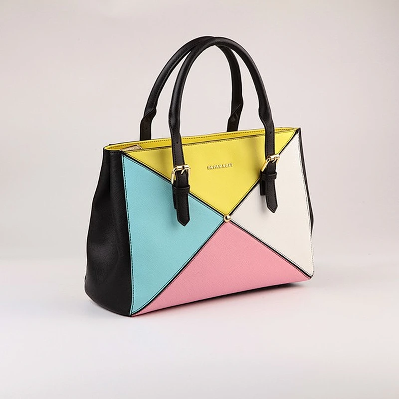 5833 P&S Union Group manufacturer since 1992 summer new collection color contrast lady fashion handbag 2018