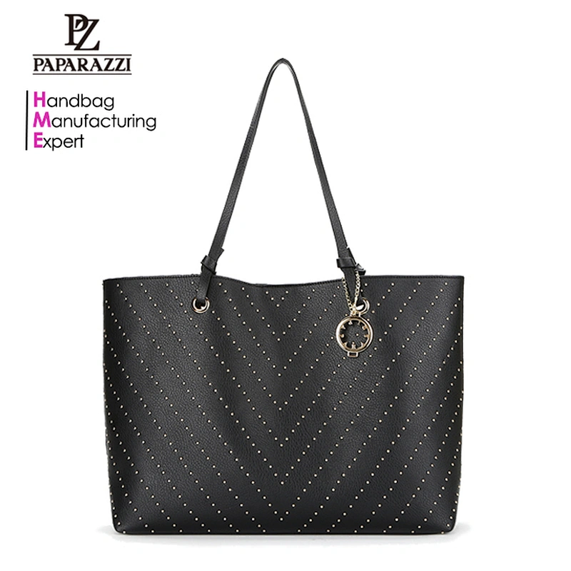 7883-Canton Fair hot sale design 2pcs one set studs shopper bags